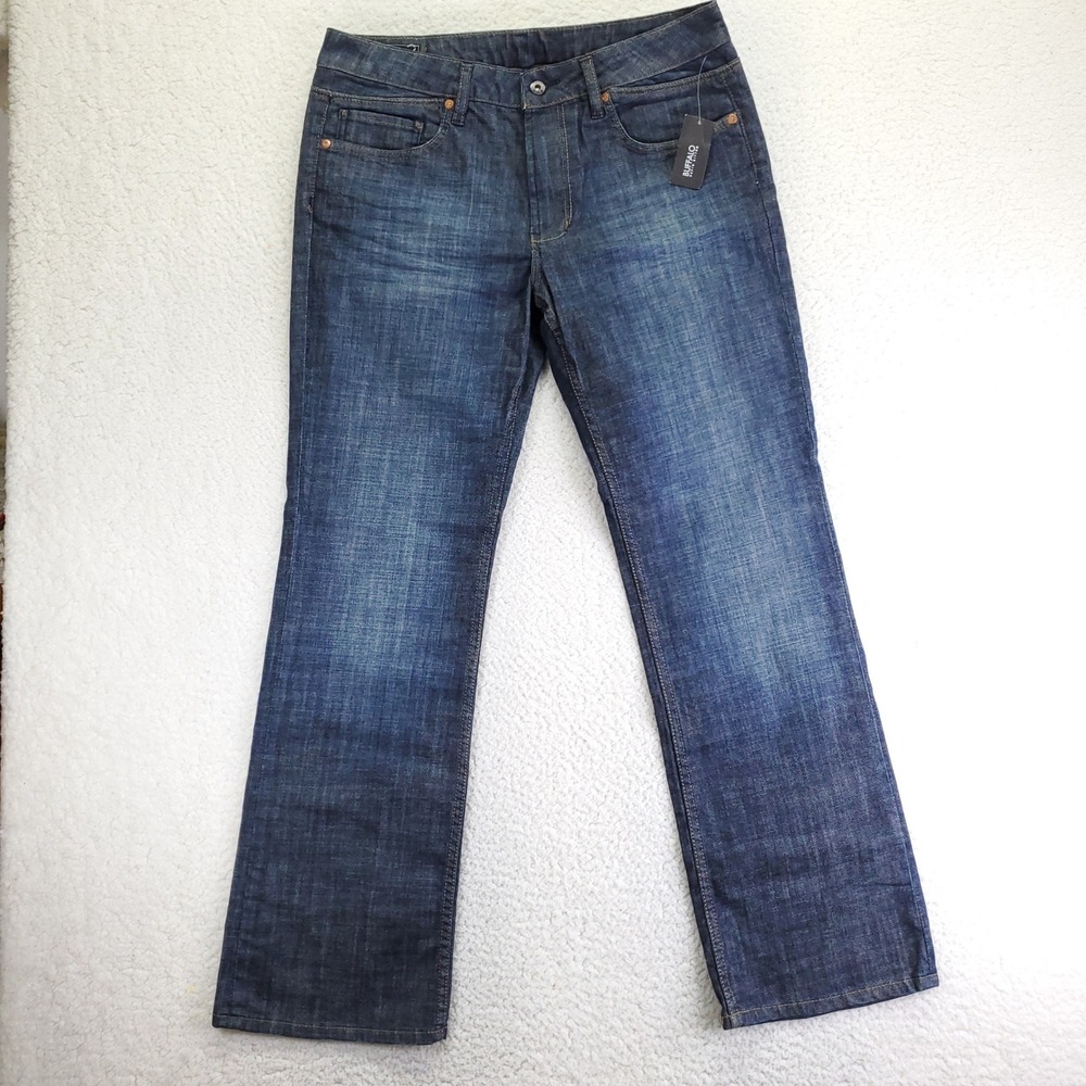 Buffalo David Bitton Mens Game-X Bootcut Jeans Dark Wash Indigo 34x32 NWT